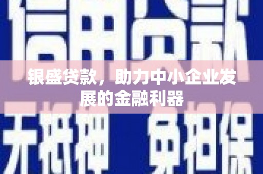 浦口银盛贷款，助力中小企业发展的金融利器